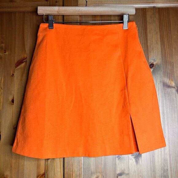 NWT Boden Side Split Jersey Skirt in‎ Orange Womens 6 Boho Retro 70s Summer Chic - Picture 3 of 9